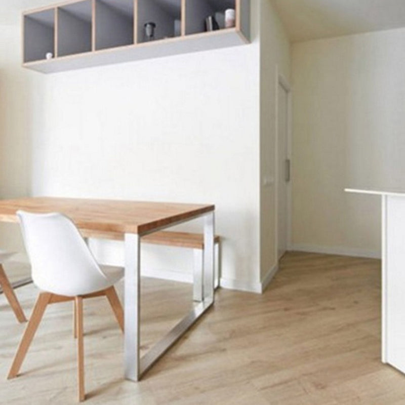 Rectangle Luxury Dining Table Fixed Table with Double Pedestal