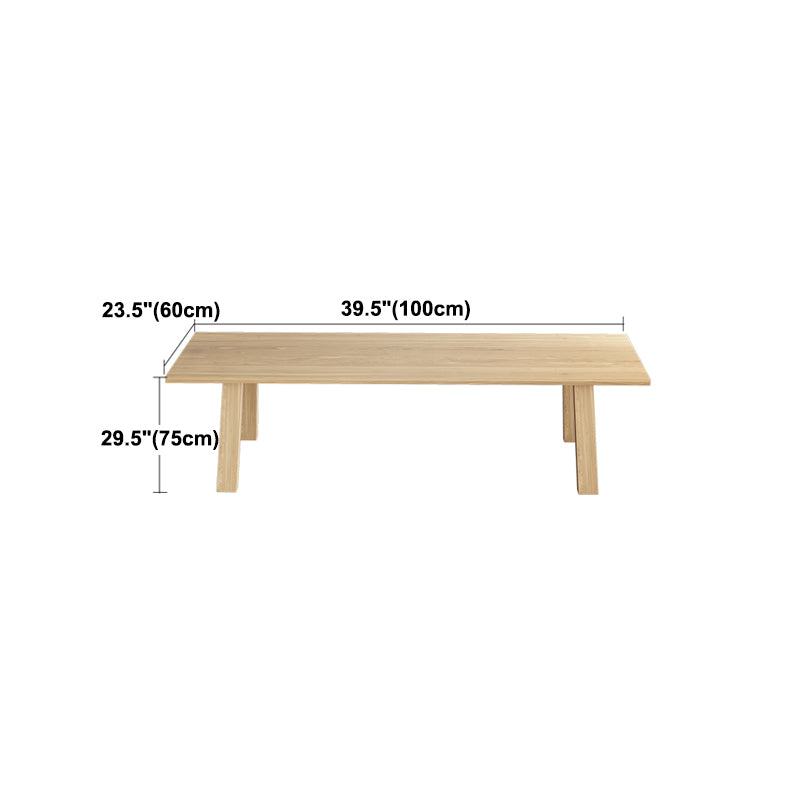 Rectangle Dining Table Solid Wood Dining Table with 4 Legs for Kitchen
