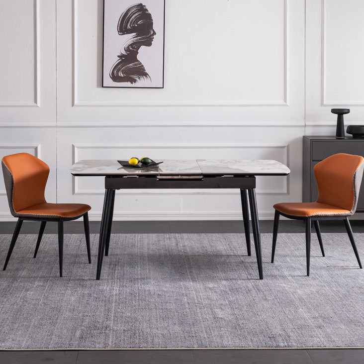 Stone Rectangle Dining Table with Leaf Furniture for Restaurant