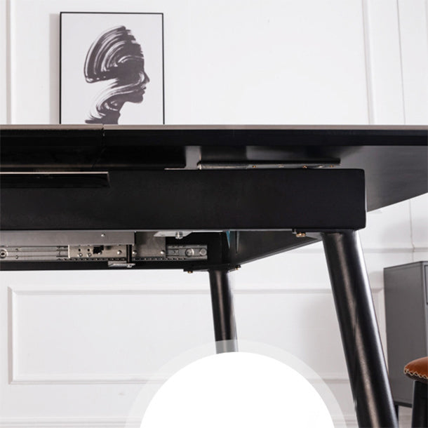 Stone Rectangle Dining Table with Leaf Furniture for Restaurant