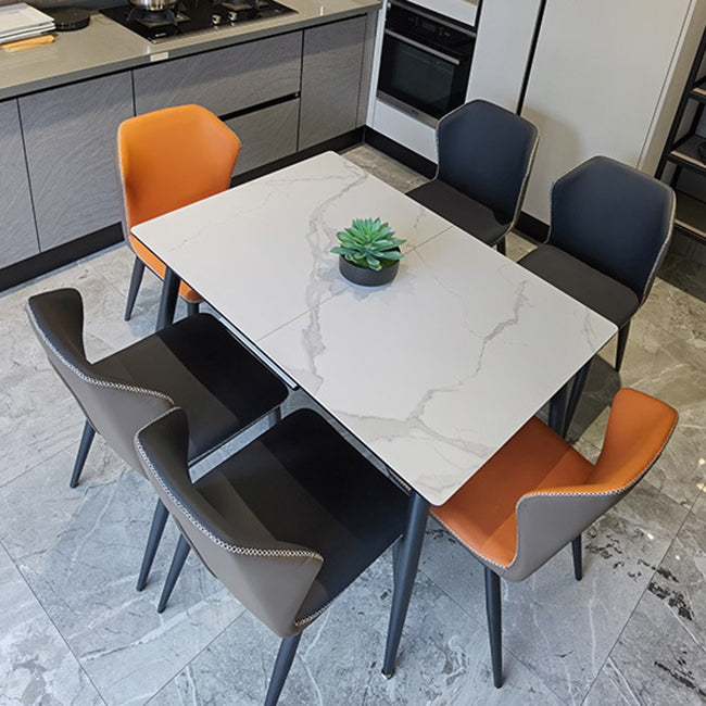 Stone Rectangle Dining Table with Leaf Furniture for Restaurant