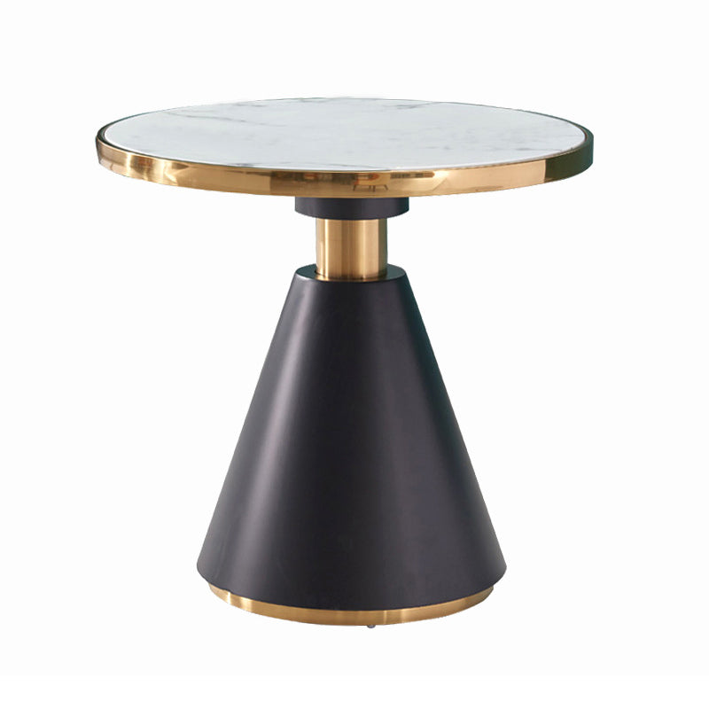 Metal Traditional Luxury Round Table Pedestal Dining Table for Dining Room