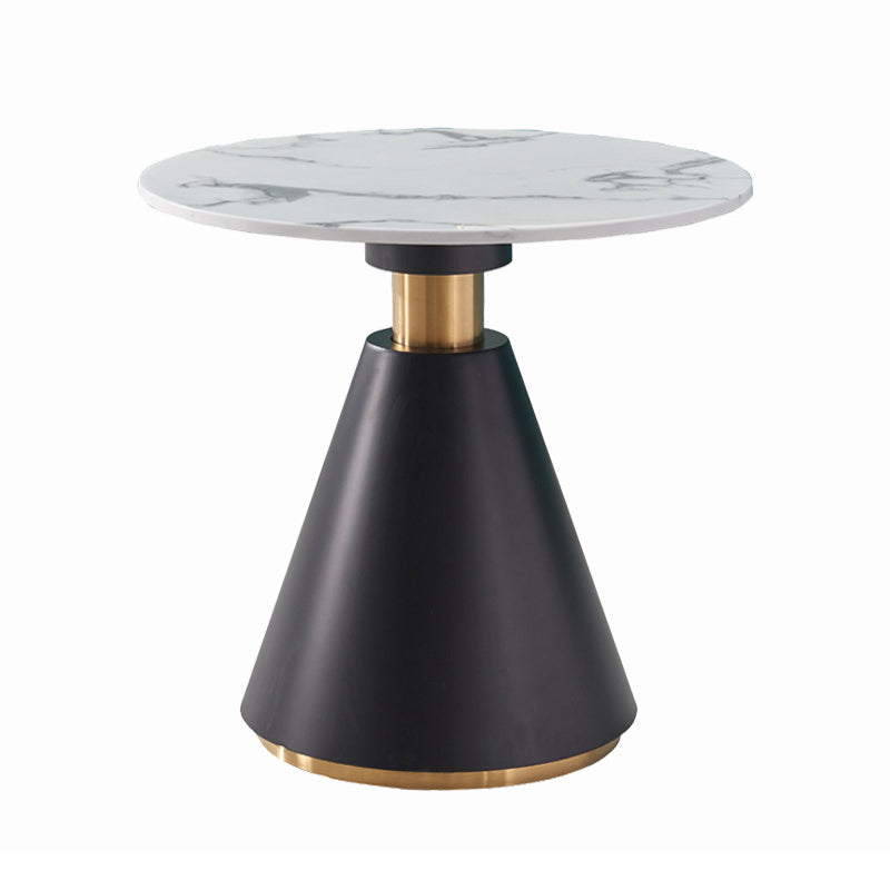 Metal Traditional Luxury Round Table Pedestal Dining Table for Dining Room