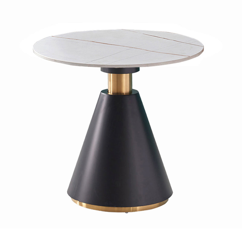 Metal Traditional Luxury Round Table Pedestal Dining Table for Dining Room