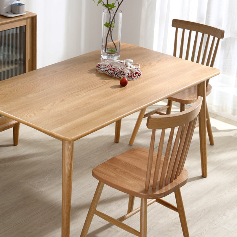 Modern Table with Solid Wood Rectangle Dining Table for Kitchen