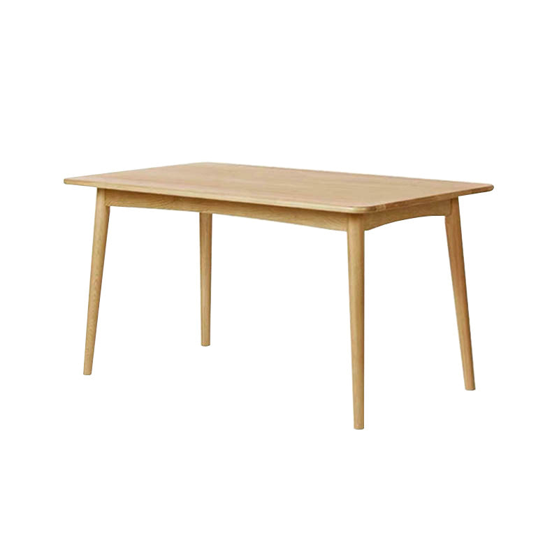 Modern Table with Solid Wood Rectangle Dining Table for Kitchen