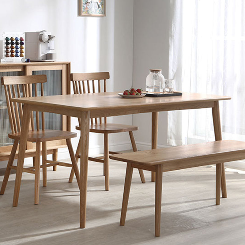 Modern Table with Solid Wood Rectangle Dining Table for Kitchen