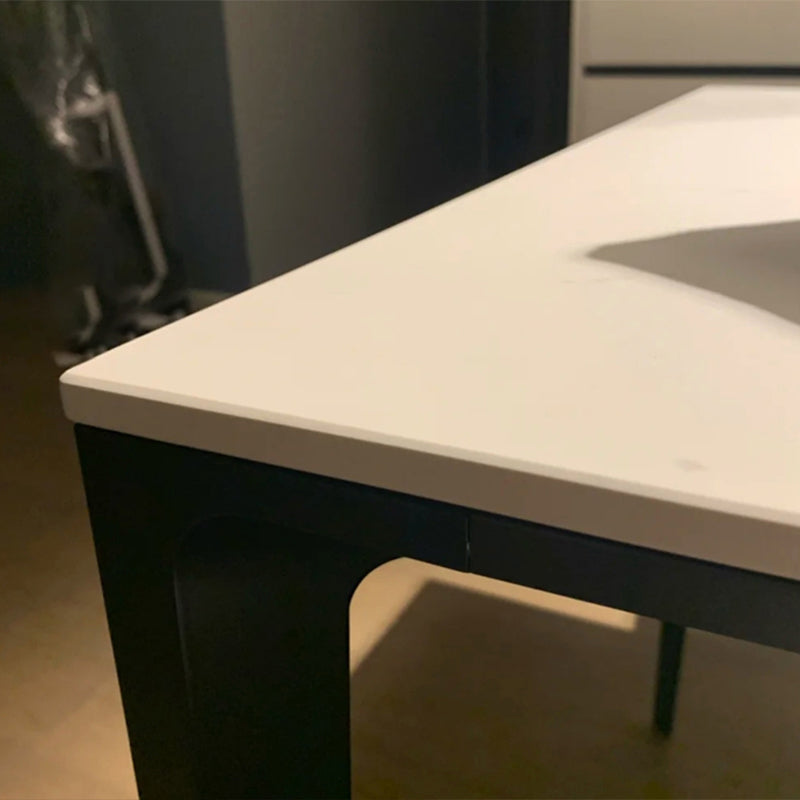 Sintered Stone Home Dining Table Modern Rectangle Dining Room Table