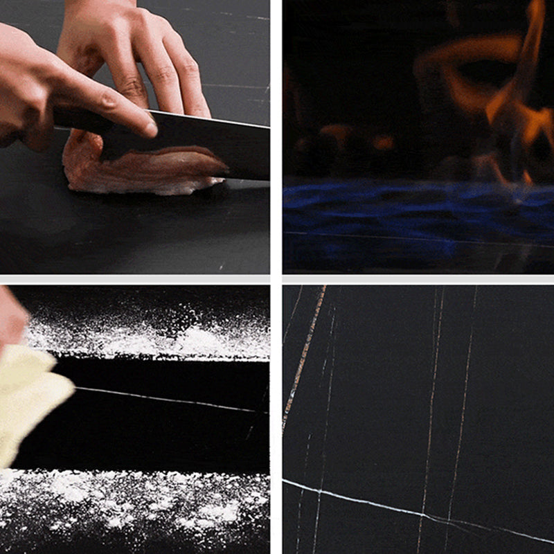 Traditional Luxury Dining Table Sintered Stone Round Table for Dining Room