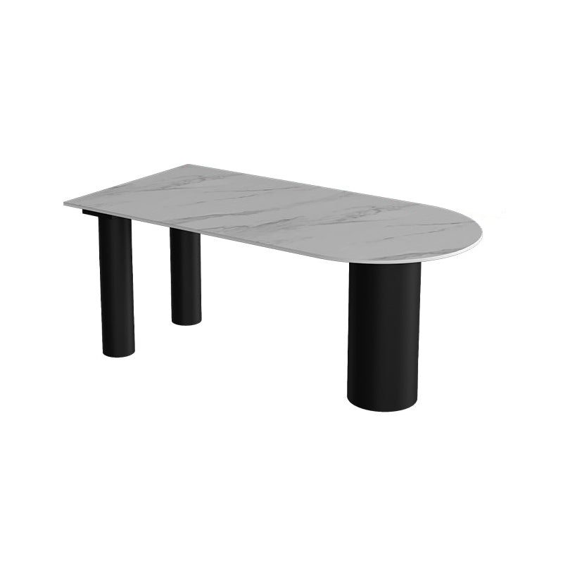Simplicity Style Dining Table Stone Home Furniture with 3-foot