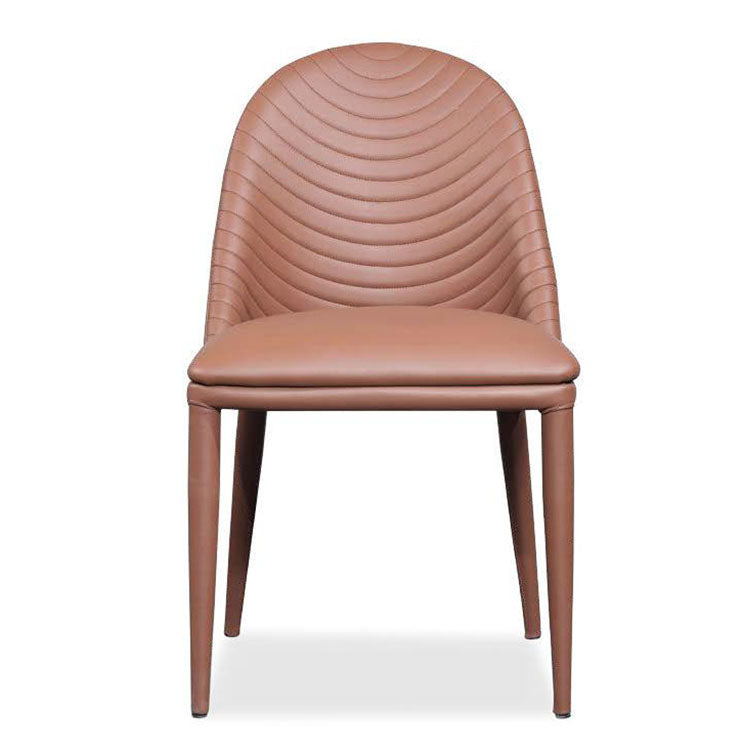 Leather Parsons Chair Modern Furniture in Matte Finish for Indoor