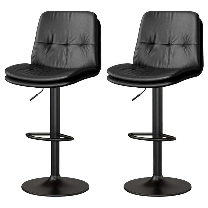 Living Room Nordic Liftable Barstool Leather Bar Stool with Pedal