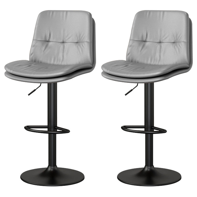 Living Room Nordic Liftable Barstool Leather Bar Stool with Pedal