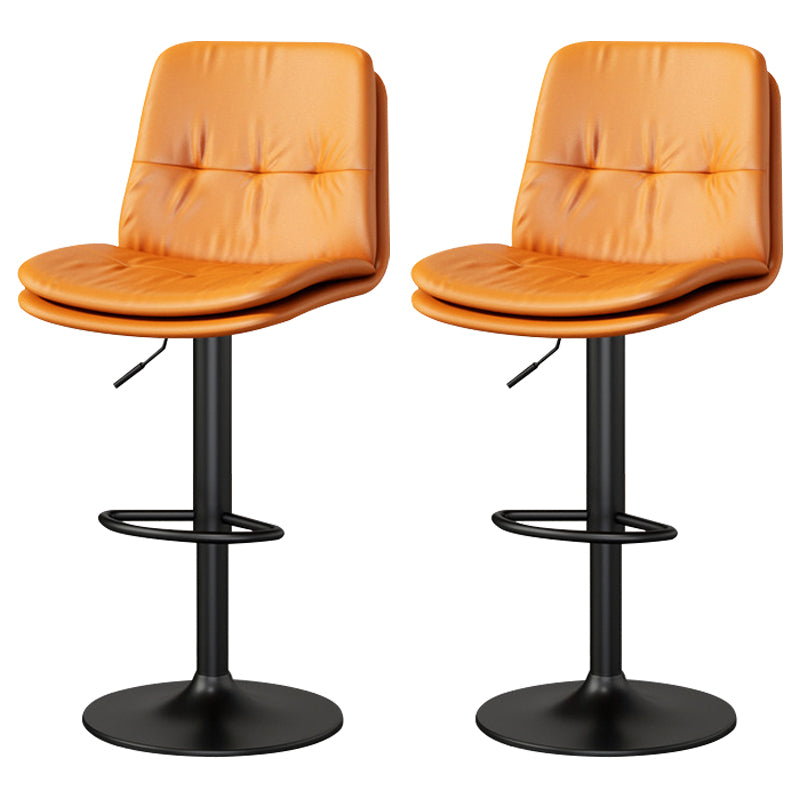 Living Room Nordic Liftable Barstool Leather Bar Stool with Pedal