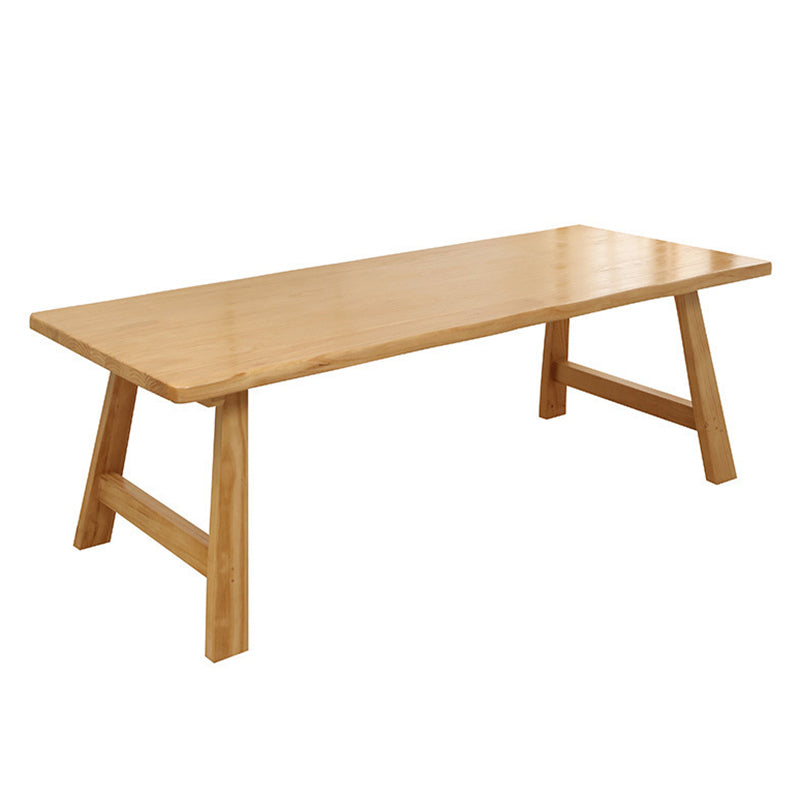 Modern Pine Dining Set 1/4/5/7 Pieces Rectangle Dining Table with Chairs
