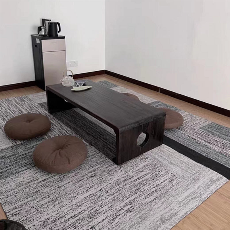 Natural/Brown Rectangular Coffee Table 11.81" High Wooden Cocktail Table