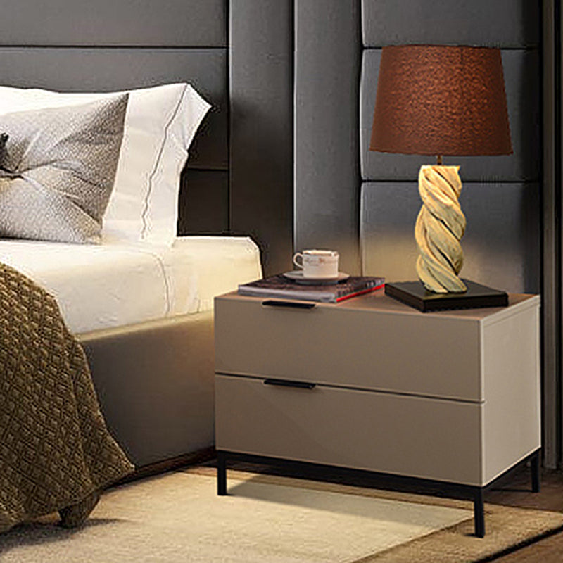 Modern Style Metal Iron Material Multi-color Choice Square Black Cabinet Foot Nightstand