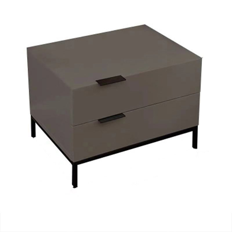 Modern Style Metal Iron Material Multi-color Choice Square Black Cabinet Foot Nightstand