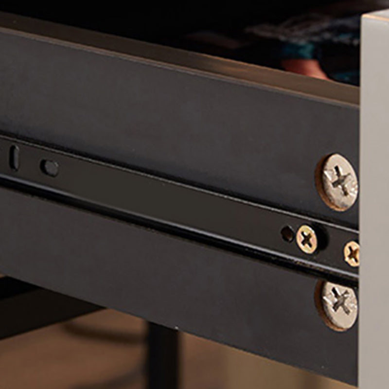 Modern Style Metal Iron Material Multi-color Choice Square Black Cabinet Foot Nightstand