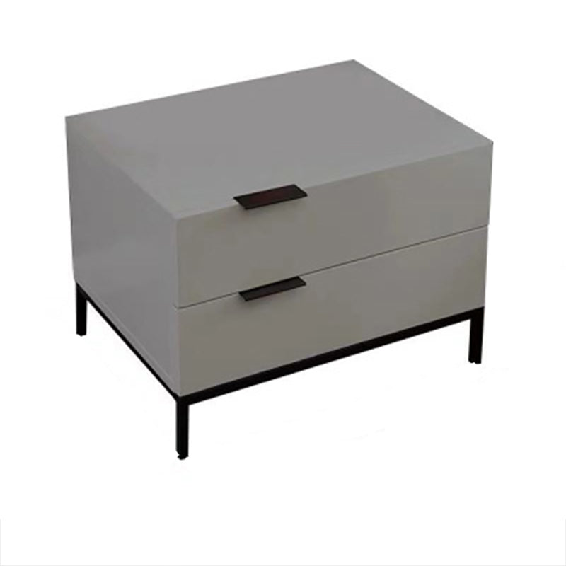 Modern Style Metal Iron Material Multi-color Choice Square Black Cabinet Foot Nightstand