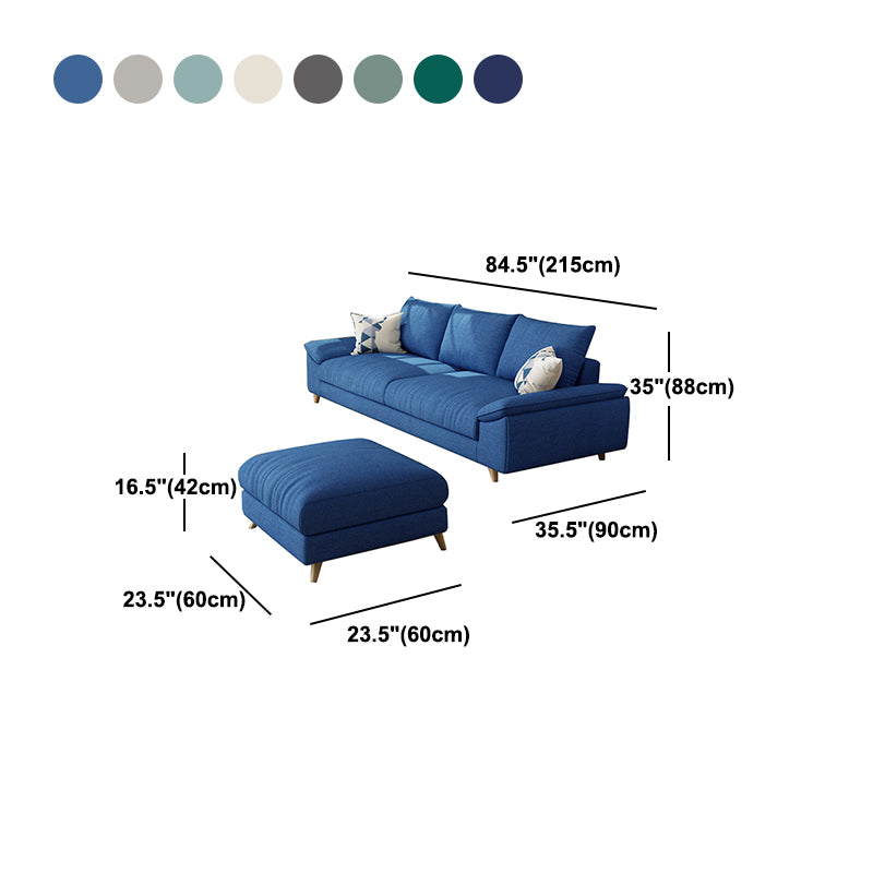 84.65"W √ó 59.06"D √ó 34.65"H Pillow Top Arm Sectionals with Removable Cushions
