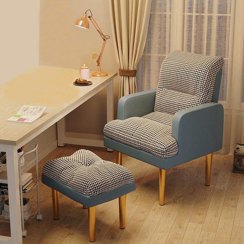 Faux Leather Chair 25.9" L x 25.9" W x 37.4" H Arms Included Chair for Living Room