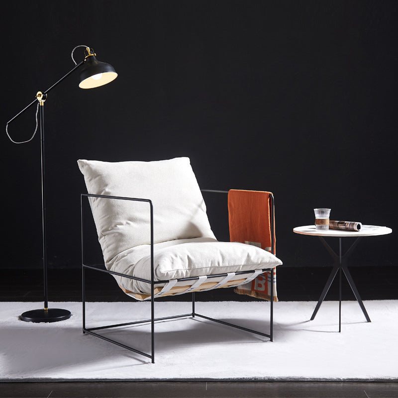 Arm Chair 26.77" L x 26.77" W x 26.77" H Accent Armchair with Pillow Back