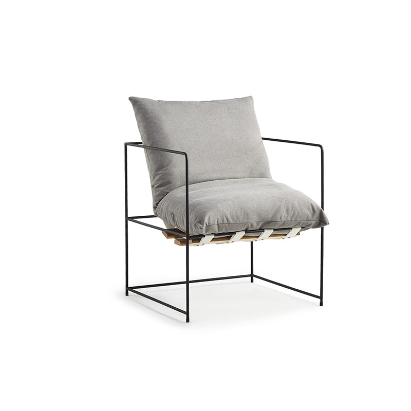 Arm Chair 26.77" L x 26.77" W x 26.77" H Accent Armchair with Pillow Back