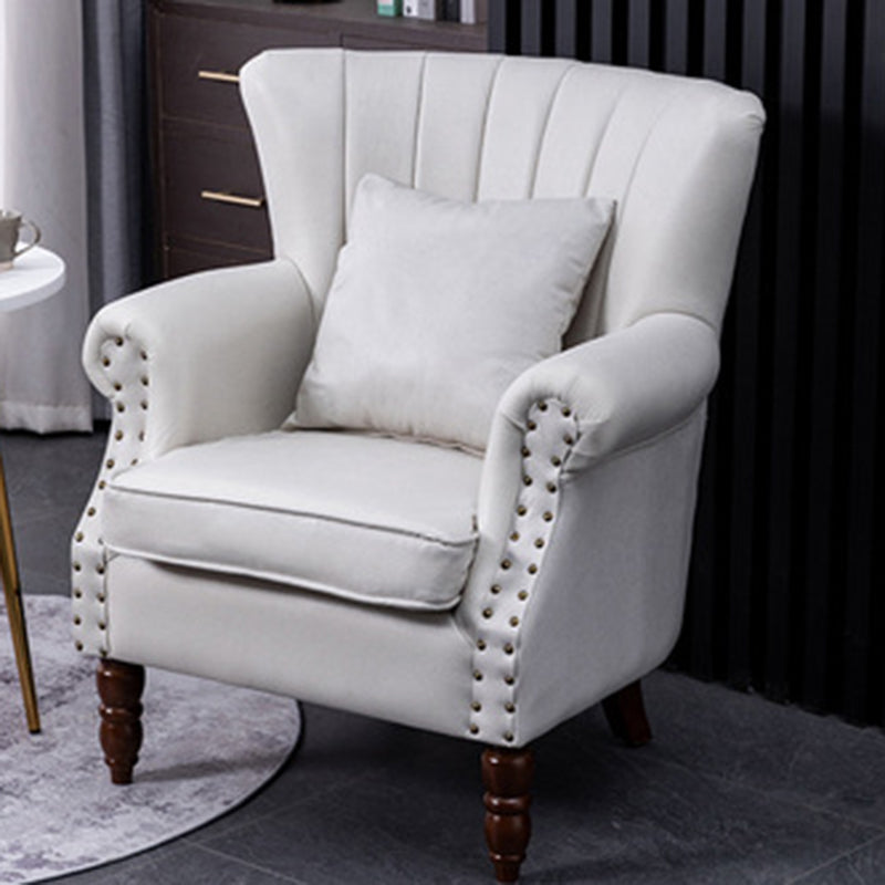 Nailhead Trim Chair 29.5" L x 29.1" W x 35" H Solid Wood Frame Chair for Living Room