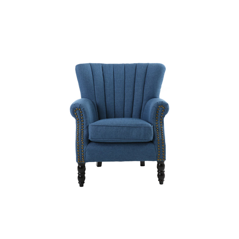 Nailhead Trim Chair 29.5" L x 29.1" W x 35" H Solid Wood Frame Chair for Living Room