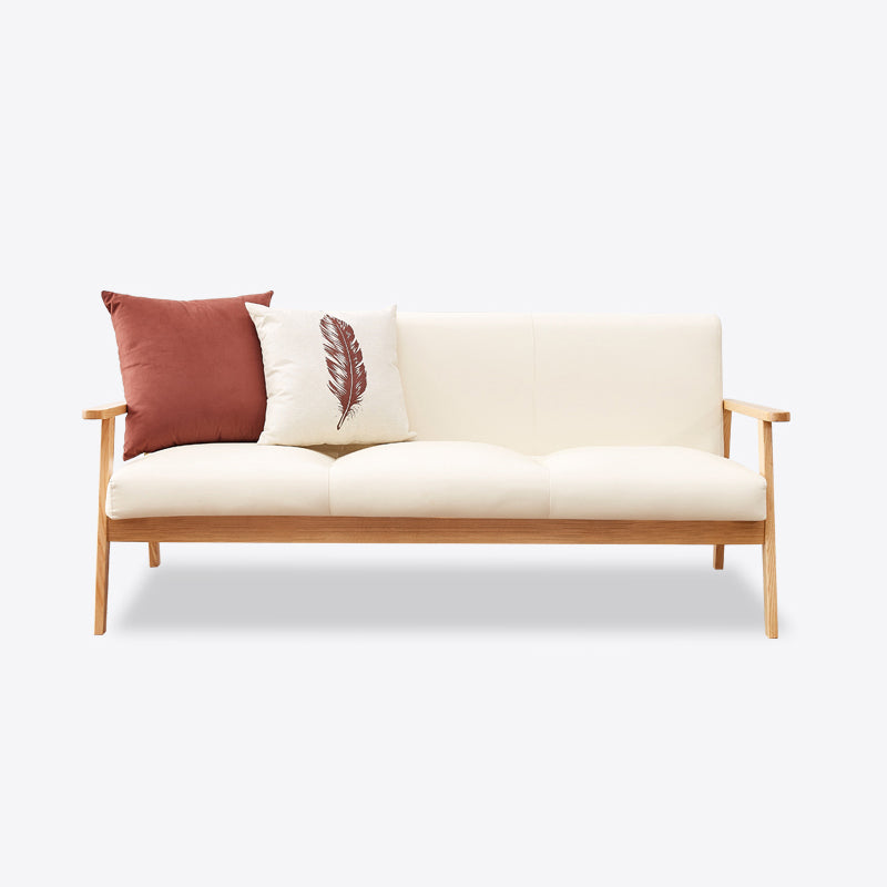 Modern Faux Leather Sofa Set Standard Tight Back Settee Couch