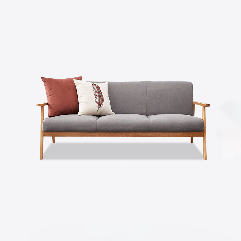 Modern Faux Leather Sofa Set Standard Tight Back Settee Couch