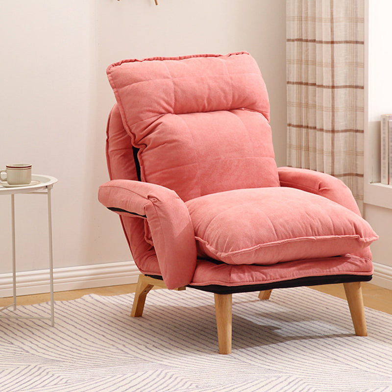 23.62" Wide x 27.95" Deep Convertible Chair with Basic Four Legs and Biscuit Back