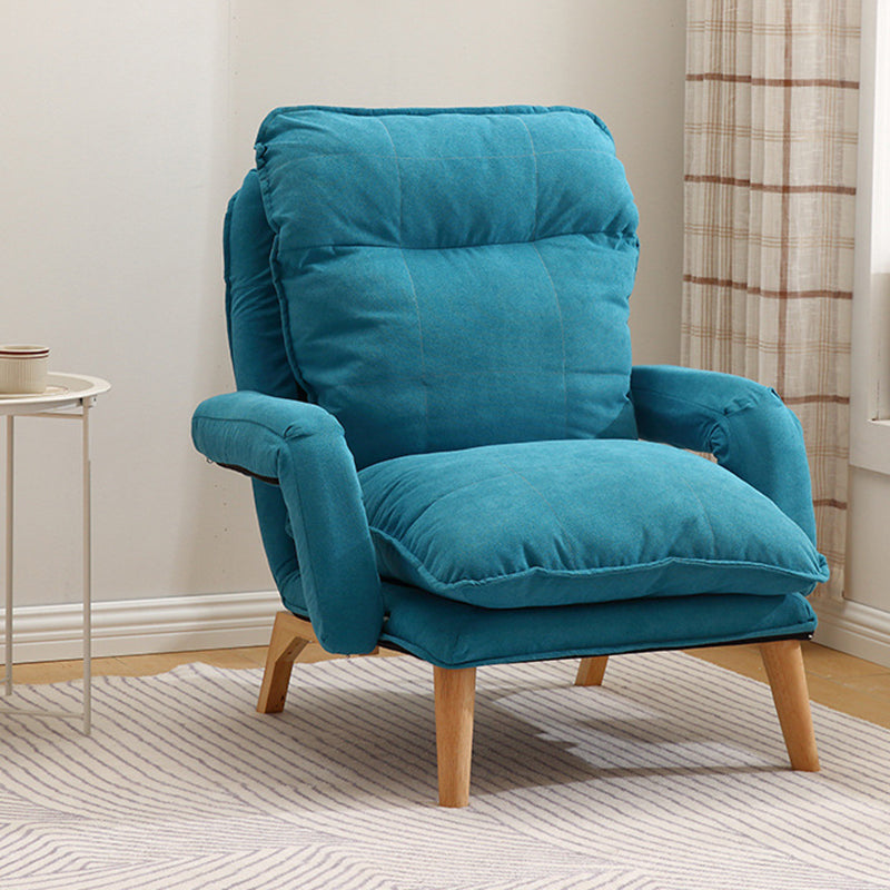 23.62" Wide x 27.95" Deep Convertible Chair with Basic Four Legs and Biscuit Back