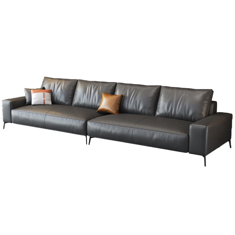 Dark Gray Removable Cushions Square Arm Sofa/Sectional for Living Room