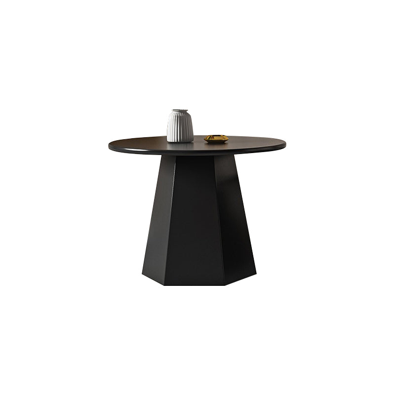 Modern Black/White Coffee Table Pedestal Marble Cocktail Table for Room