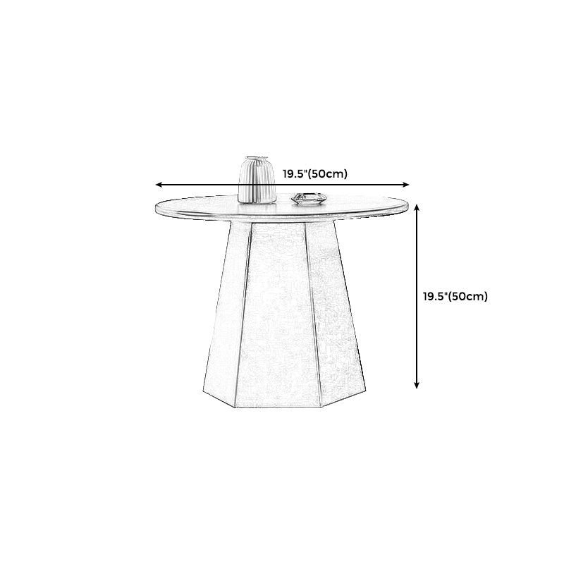 Modern Black/White Coffee Table Pedestal Marble Cocktail Table for Room