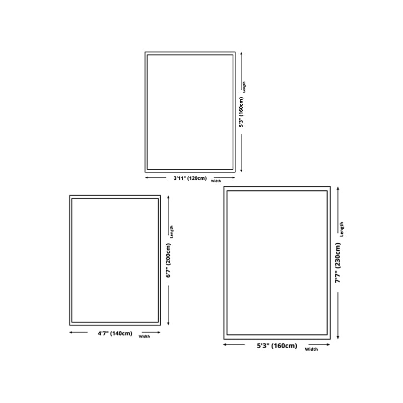 Modern Carpet Abstract Pattern Area Rug Stain Resistant Rug for Sitting Room