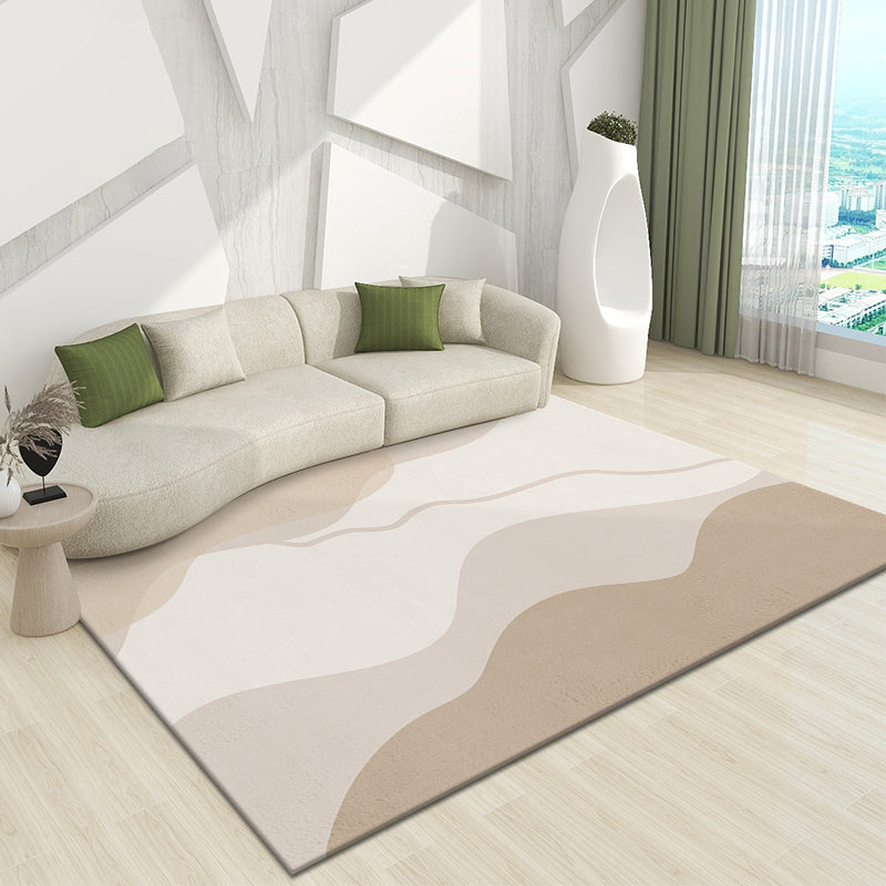 Black Nordic Carpet Polyester Line Carpet Stain Resistant Carpet for Drawing Room