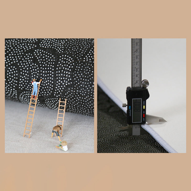 Black Nordic Carpet Polyester Line Carpet Stain Resistant Carpet for Drawing Room