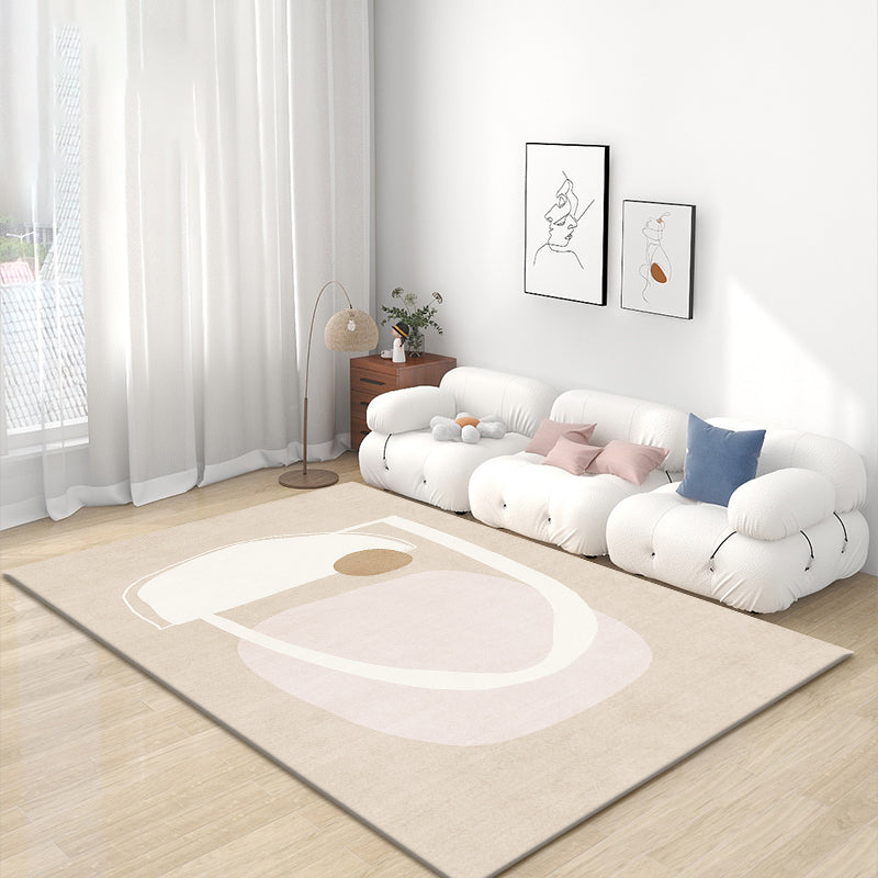 Black Nordic Carpet Polyester Line Carpet Stain Resistant Carpet for Drawing Room