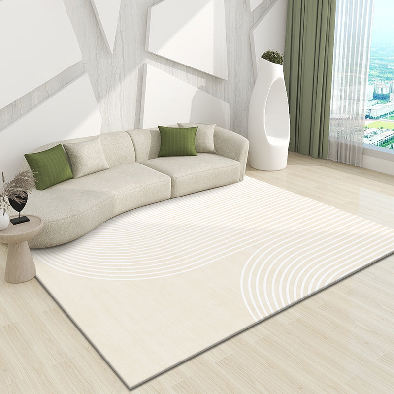 Black Nordic Carpet Polyester Line Carpet Stain Resistant Carpet for Drawing Room