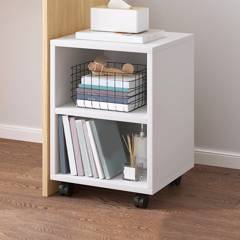 Modern Wooden Night Stand 18.8"/26.7" Tall Nightstand with Shelves