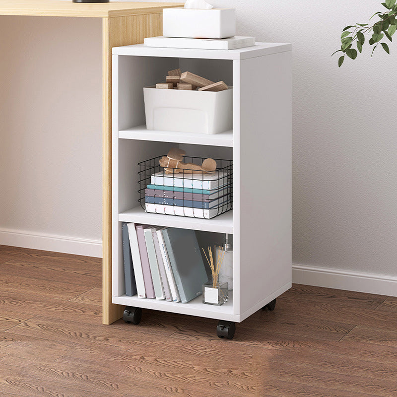 Modern Wooden Night Stand 18.8"/26.7" Tall Nightstand with Shelves