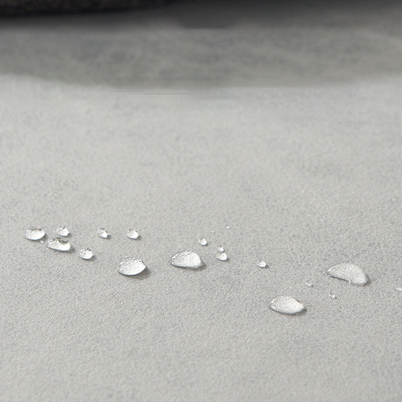 Solid Wood Sofa Square Arm Removable Cushions Faux Leather for Living Room