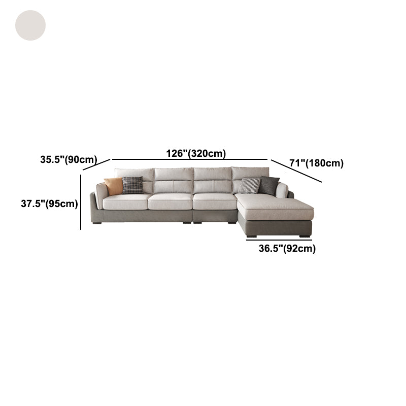 Solid Wood Sofa Square Arm Removable Cushions Faux Leather for Living Room