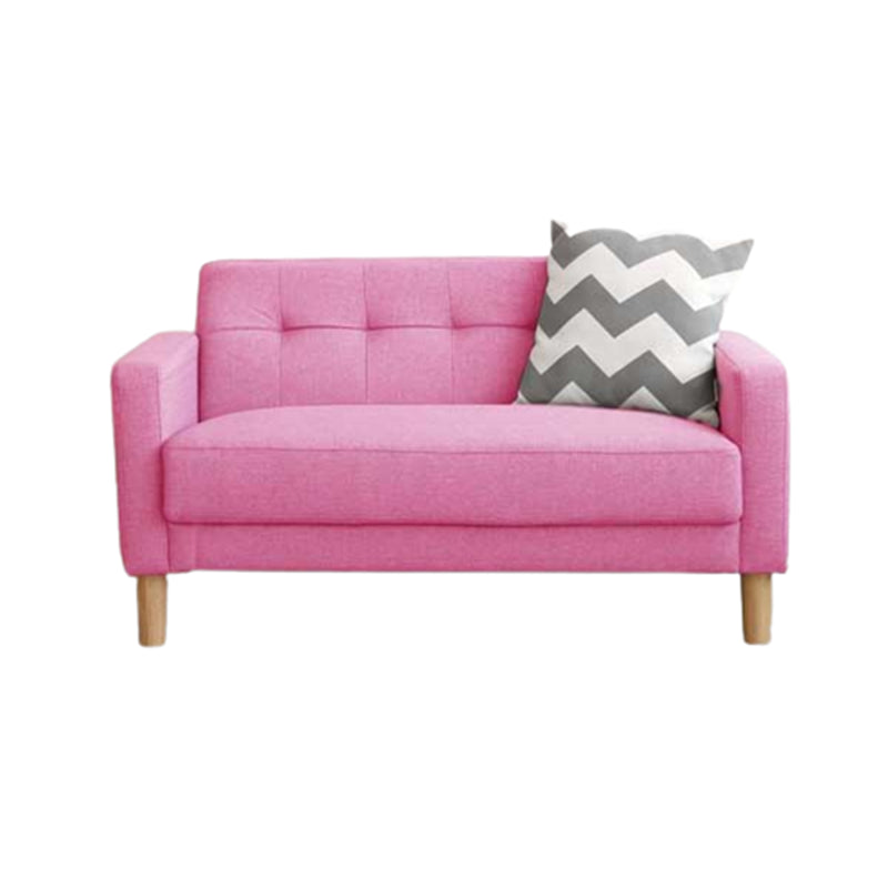 Standard Biscuit Back Settee Sofa Contemporary Square Arm Settee Loveseat