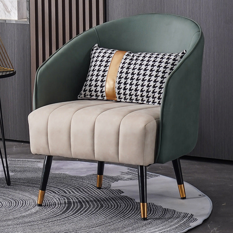 Faux Leather Chair 25.59" L x 25.59" W x 31.10" H Arms Included Chair