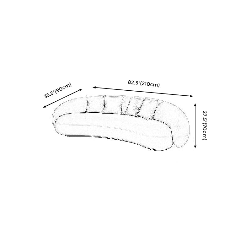 Scandinavian Tight Back Sofa with Tuxedo Arm for Apartment and Living Room