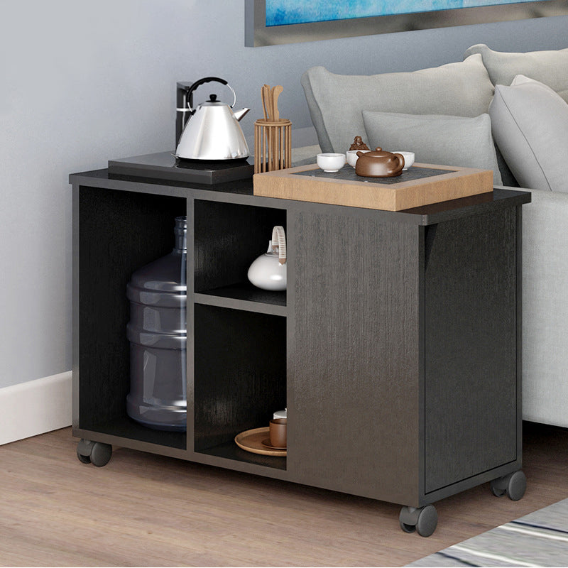 Transitional Rectangular End Table Removable Sofa Side Table with Storage